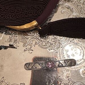 Sterling & Amethyst Hair Clip